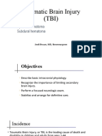 Traumatic Brain Injury (TBI) : Epidural Hematoma Subdural Hematoma