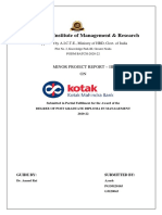 Kotak Mahindra Bank - Minor Project 3