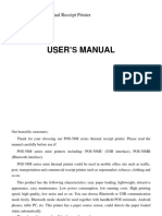 User 'S Manual: POS-58M Mini Thermal Receipt Printer