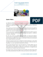 Las Relaciones Publicas y La Opinion Publica