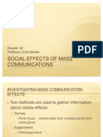 CH 18 Social Effects of Mass Communications