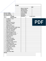 Mobile Cranes Check List