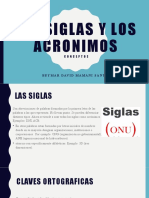 Las Siglas y Los Acronimos