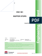 ESC 361 Buffer Stops: Engineering Standard Civil