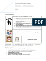 GUÍA DE APRENDIZAJE Transición. Competencia Comunicativa. V. Actividad de Consolidación