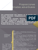 Proposiciones Subordinadas Adverbiales