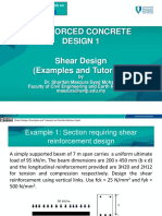 Reinforced Concrete Design 1 Shear Design (Examples and Tutorials)