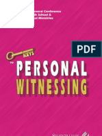 Keys To Personal Witnessing