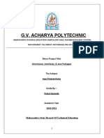 Java Programming Micro Project (Diploma)