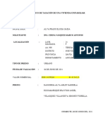 Informe Tecnico de Tasacion de Una Vivienda Unifamiliar