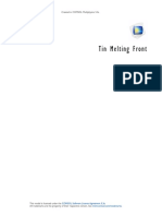 Comsol - Models.heat - Tin Melting Front