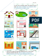 Hoy Vamos A Trabajar Con Vocabulario Sobre Las Diferentes Partes o Habitaciones de Algunas Casas