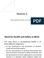 Module-6: Managing Health and Safety