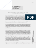 0.6 - Lectura Clase 5. La Discapacidad y Su Inclusión Social Un Asunto de Justicia