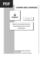 Cahier Des Charges: Normalisation Renault Automobiles Service 65810 Section Normes Et Cahiers Des Charges