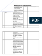 Teaching Demonstration - Observation Form