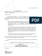 Borrador Carta de Requerimiento y Confirmacion de Auditoria Legal