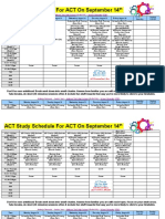 Andreja Duncevic ACT Schedule