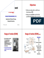 Therapy Therapy: Passive Movement Passive Movement
