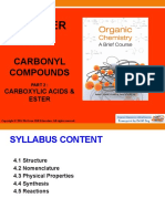 Carbonyl Compounds: Carboxylic Acids & Ester