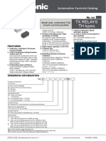 TX Relays TH Types: Typical Applications Features