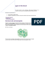 Transport of Oxygen in The Blood