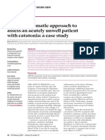 Using A Systematic Approach To Assess An Acutely Unwell Patient With Catatonia: A Case Study