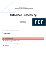 Autoclave Processing: Spring Semester 2017 151-0548-00L Manufacturing of Polymer Composites