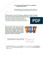 Exercise 4.2 Union of Sets (Solve Problems) & 4.3 Combined Operations On Sets