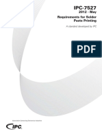 2012 - May Requirements For Solder Paste Printing: A Standard Developed by IPC