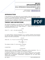 Electrical Impedance Measurements With Clio 11