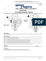 KA31, KA33, KB31, KB33 and KC31 Cast Iron Self-Acting Control Valves