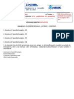 Atividade 9º Ano A Grande Depressão o Fascismo e o Nazismo 15 Semana