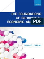 DHAMI, Sanjit - The Foundations of Behavioral Economic Analysis