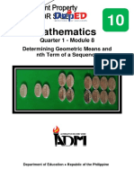 Math10 - Q1 - Mod8 - 1determining Geometric Means and NTH Term of A Sequence - Version3