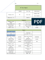 CT Test Report: Parameter