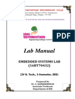 Embedded Systems Lab Manual