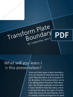 Trans Form Plate Boun Dary: Auren Kim, Alex Lee