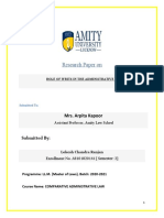 Role of Writs in The Administrative Law