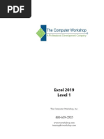 MS EXCEL Level 1