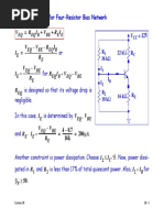 V R I V R I V V R I R I V V R R I V V R: Design Objectives For Four-Resistor Bias Network