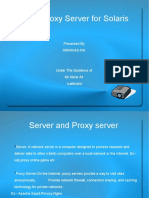 Squid Proxy Server For Solaris: Presented by Srinivas Pai