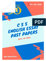 50 Years CSS Essay Papers From 1971-2021 Edition