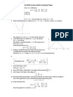 AQA IGCSE Further Maths Predicted Paper