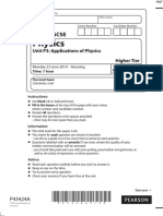 June 2014 QP - Unit P3 (H) Edexcel Physics GCSE