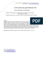 Assessment of Coastal Water Quality Using Aquatic Health Index (AHI)