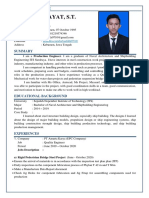 Taufik Hidayat, S.T.: Curriculum Vitae