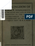 R. A. Reiss: Infringements of The Laws of War by The Austro-Bulgaro-Germans (1919)