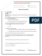 Week4-Worksheets LS3 - Ratio and Proportion