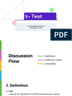 T-Test: Psychological Statistics Prof. Meg Ferrer, RPM